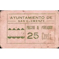 25 Céntimos San Clemente
