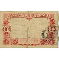 10 francs - Chambre de Commerce de Cambrai [59]