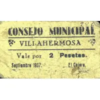2 Pesetas Villahermosa