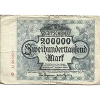 200 000 Mark August-Thyssen-Hütte