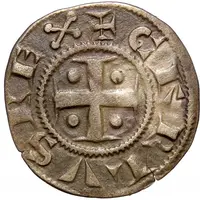 Denier at temple - Immobilization in the name of Charles the Simple