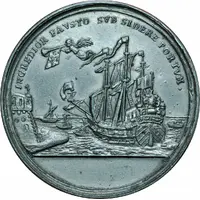 Medal - Arrival of Charles VI in Frankfurt for his enthronement to become Holy Roman Emperor