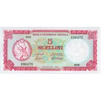 5 Scellini / 5 Somali Shillings