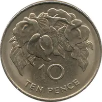 10 Pence - Elizabeth II 2nd portrait, large type