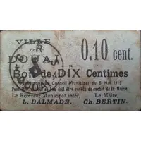 10 Centimes - Ville de Douai