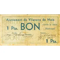 1 Peseta Vilanova de Meià
