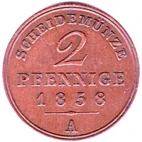 2 Pfennig - George William