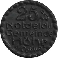 25 Pfennig - Höhr
