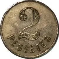 2 Pesetas - Sindicat Agricola