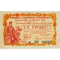 1 Franc - Chambre de Commerce de Perpignan 66
