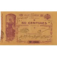 50 Centimes - Chambre de Commerce d'Amiens [80]