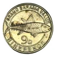 Token - 9 Pence - Grand Bahama Club Freeport