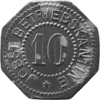 10 Pfennigs - Dachau Jobst Betriebskantine