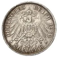 20 Mark - William II Pattern