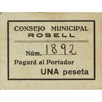 1 Peseta Rosell