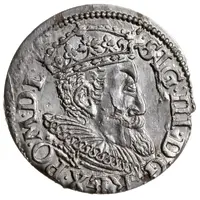3 Grossus - Sigismund III Vasa Riga, long and rounded beard