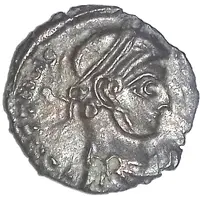 Imitation - Constans I GLORIA EXERCITVS, One standard, Treveri