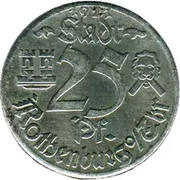 25 Pfennig - Rothenburg ob der Tauber Herterich Bruñen