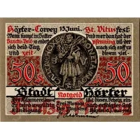 50 Pfennigs brown issue