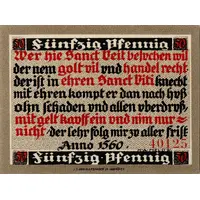 50 Pfennigs brown issue