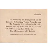 20 Heller Rabenstein