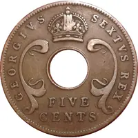 5 Cents - George VI