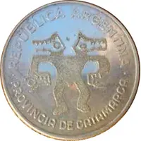 100 000 Australes Catamarca Token Coinage, Fray Mamerto Esquiu