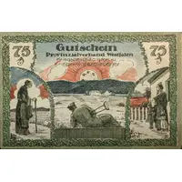 75 Pfennig Provinzialverband Westfalen Kriegsbeschädigter und Kriegerhinterbliebener