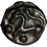 Potin with Indian head on the right and horse