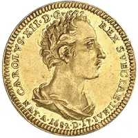 1 Ducat - Charles XII Death