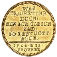 1 Ducat - Charles XII Death