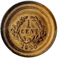 1 Cent - C.V. Brooke Uniface Reverse Trial