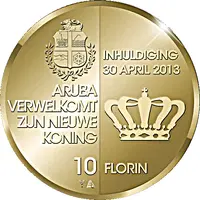 10 Florins - Willem-Alexander Investiture