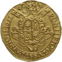 Quadruple Gold Ecu - Alexander VII John Nicholas Conti Vice-Legate
