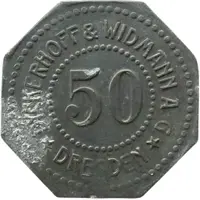 50 Pfennigs - Dresden Dyckerhoff & Widdman A.G.