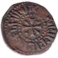 1 Kardez - Hetoum I dotted border, seated on bench type