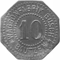 10 Pfennigs - Bautzen Waggonfabrik Busch