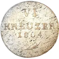 6 Kreuzers - Charles Frederick William