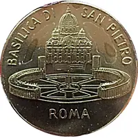 Token - Benedictus XVI Basilica di San Pietro
