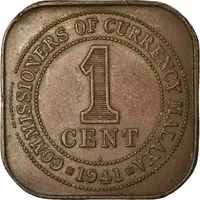 1 Cent - George VI large type