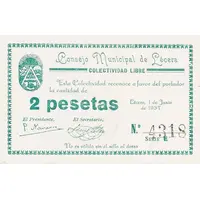 2 Pesetas Lécera