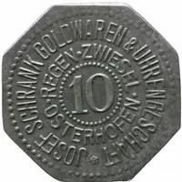 10 Pfennig - Regen Josef Schrank Goldwaren and Uhrengeschäft