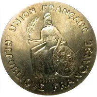 1 Franc Essai, incuse design