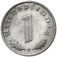 1 Reichspfennig Allied Occupation - Pattern