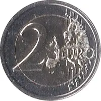 2 Euro - Henri I 25 years of Grand Duke Henri on the throne - Hologram version