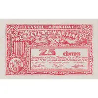 25 Céntimos Montellà i Martinet
