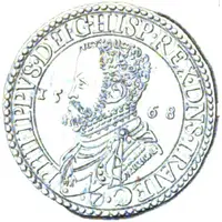 1 Daalder Piedfort of double weight - Philip II