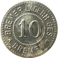 10 Pfennig - Bremen Bremer Lagerh. - Ges.