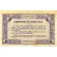 2 Francs - Chambre de Commerce d'Agen [47] <Filigrane abeilles>