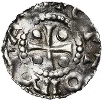 Denier - Notger Cross, in name of Otto II